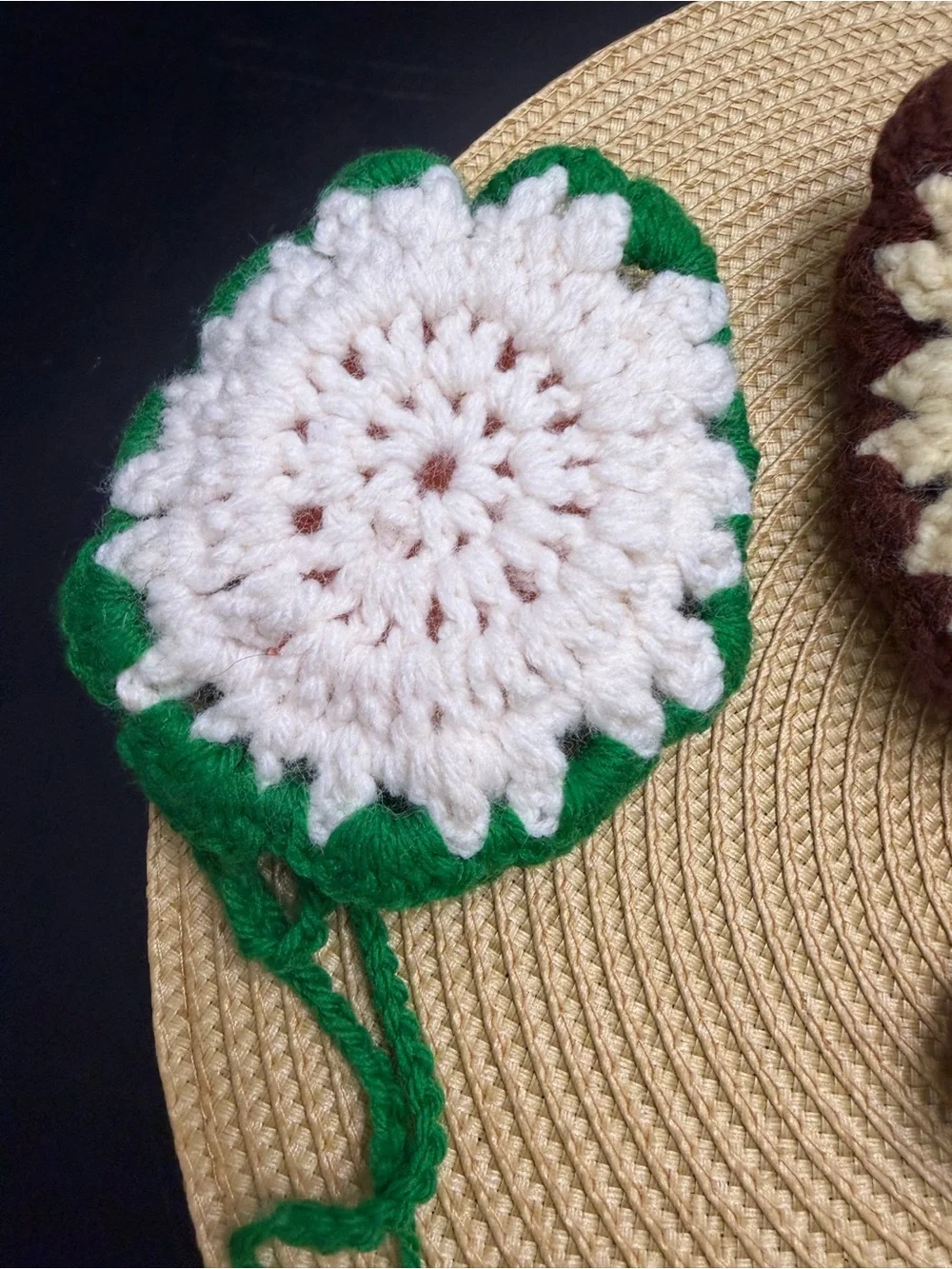 Handmade Vintage Crochet Doll Faces